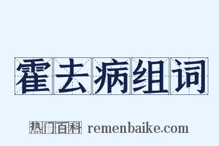 霍去病组词是什么意思的图片